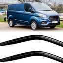 Window Rain Guards Compatible 2014-2025 Ford Transit Commercial Models Only 2PC Window Visors Vent Shade Deflector Tape On