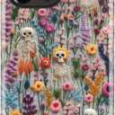 for iPhone 15 Pro Case, Wireless Charging Compatible,Dual-Layer Protection with Stylish Wildflower Design, Soft Silicone + Hard Shell, Cute Chic Phone Cover for Women - Mystic Floral Owlscape