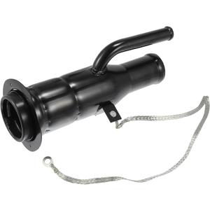 Motoforti Rear Fuel Tank Filler Neck, Fuel Filler Neck Assembly, for Jeep Wrangler 1997-2000, Metal, 5017816AA, Black
