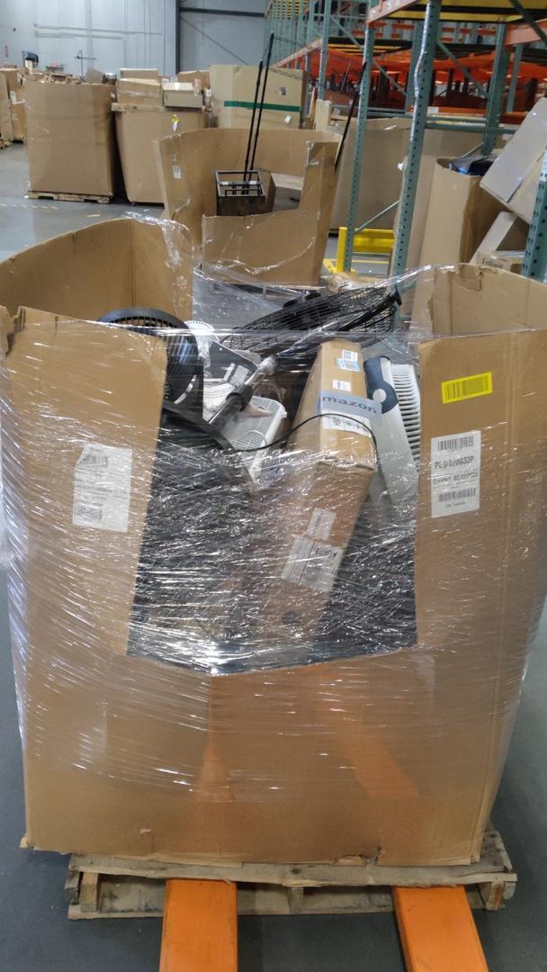 pallet of salvage items