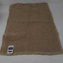 AMOAMI Upgraded Waffle Bath Mat, Super Absorbent Non Slip Bath Mats for Bathroom Floor, Machine Washable Bathroom Rugs with Tassels, Rubber Backed Bathroom Mats, Ultra Soft, 18" x 30", Brown