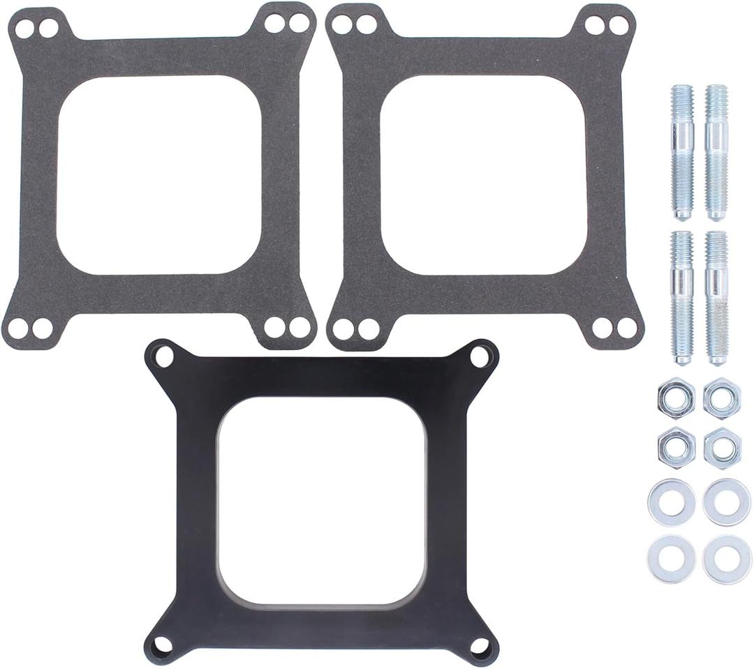 ApplianPar 1/2" Carburetor Spacer Adapter Gaskets for Holley Street Demon for Chevy 4BBL SBC BBC for Edelbrock Carb