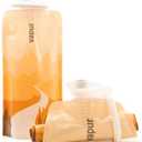 Vapur Flexible, Collapsible Wide Mouth Anti-Bottle with Detachable Carabiner, 23 Ounce, Sierra California Gold, Pack of 1