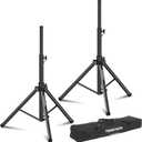 Vondynote Tripod Speaker Stands Pair PA DJ Heavy Duty Speaker Stands Adjustable Height 36.6"-54.9" Tripod Stage Stands with a Carring Bag, All Steel Construction