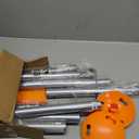 Tuszom Boat Cover Support Pole Systems with Anti-UV PE Ropes & 9" ABS Base, Highly Stable Windproof Support Pole - Adjustbale 1-1/8" in Diameter for V-Hull/Pontoon/Jon Boat Cover (2 Pack)