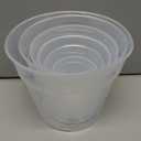 Vesici 6 Pcs 4/5/6/7/8/9 Inch Large Size Clear Nursery Pots Variety Pack Plant Pots with Drainage Holes Planters for Indoor Plants Flexible Transparent Plastic Plant Bottle Succulents