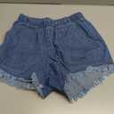 YOCUR Womens Lightweight Shorts Casual Baggy Trendy Hot Pants Elastic Waist Drawstring Comfy Shorts (Small)