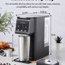 K Cup Coffee Maker With Bold Setting, Single Serve Hot & Iced Coffee Maker for K-Cup and Grounds, 52 Oz Removable Water Tank, 6 to 14oz Brew Size, Pod Coffee Machine With Reusable Filter, Gray