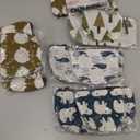 Koogel 10 Packs Canvas Zipper Pencil Bags, 5 Style Pencil Case Pouch Bag Small Cosmetic Makeup Bags Coin Purse Multifunctional Cosmetic Makeup Bag Small Pouches for Purse