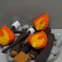 Pretend Campfire - Sensory Play Pretend Camping Set for Kids with Plush Fire, Logs and Stones - 17 Pieces - Safe, Soft, Fake Fire Pit - Felt Toy Campfire Playset for Kids