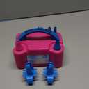 Balloon Pump Electric, Portable Automatic Dual Nozzle Inflator 110V 600W with Tying Tools for Birthday Gender Reveal Baby Shower Balloons Party Decorations (Rose Red)