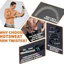 HOTSWEAT Twister Arm Exerciser Chest Workout,Portable Power Twister Bar,Muscular Strength Enhancer,Thigh Master Trainer Men,At Home Fitness Equipment