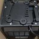 EUHOMY Countertop Ice Maker Machine with Handle, 26lbs in 24Hrs, 9 Ice Cubes Ready in 6 Mins, Auto-Cleaning Portable Ice Maker with Basket and Scoop, for Home/Kitchen/Camping/RV. (Black) (11.57"D x 11.42"W x 8.74"H)