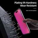 2 x 2 Pcs Dazzling Gradient Colorful Anti-Spy Tempered Glass Screen Protector, Electroplated Anti-Blue Light,HD Anti-scratch Privacy Protection (iPhone 15 Pro)