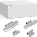 EASYBERG 100 pcs P Type Steel Clip on Wheel Weights Assortment for Steel Rims, 0.25oz, 0.5oz, 0.75oz, 1.0oz, 25pcs for Each Size