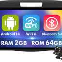 9 Inch IPS Touchscreen Android 14 Car Stereo for Honda CR-V 2012-2016 with Wireless CarPlay & Android Auto 2+64GB Car Radio, Support GPS, WiFi 6, Bluetooth,5.4, FM Radio, Backup Camera, SWC, Dual USB