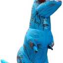 MENGKAO Inflatable Dinosaur Costume Adult Fancy Dinosaur Suit Blow up T-rex Full Body Dino Costume Halloween Cosplay Party, Large