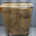 Gravity Folding Baby Stroller - Portable Travel Toddler Stroller w/Adjustable Backrest, Canopy & Cup Holder, Lightweight and UV Protected, One-Hand Automatic Folding - Black