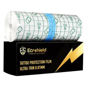 Tattoo Aftercare Bandage, Waterproof Second Skin Tattoo Cover Up Tape Patch 6" x 11 Yds (33 Ft) Roll Flexible Tattoo Bandage for Healing Skin 0.02mm Tattoo Protection Film Tattoo Supplies