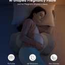 Pregnancy Pillows for Sleeping, Memory Foam Maternity Pillow Support for Back Belly HIPS, Adjustable Travel Wedge Pillow for Pregnant Women, Side Sleeping Pregnant Pillows with Cooling Pillowcase