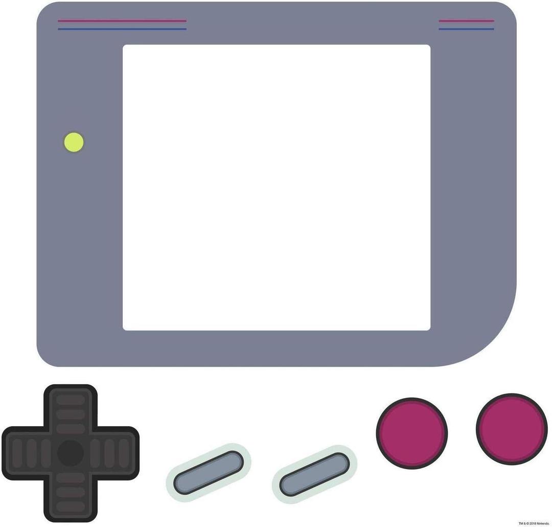 RoomMates RMK3689GM Gameboy Dry Erase Giant Peel and Stick Wall Decals