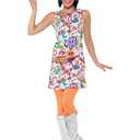 Smiffys Women's 60s Groovy Chick Costume, Multi, Small