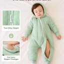 Unnivoll Baby Winter Clothes Cotton Baby Snowsuit for Boys Girls Long Sleeve Onesie Hooded Romper Newborn Jumpsuit Outfits