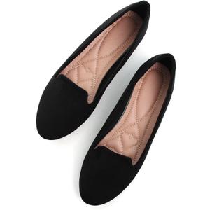 SAILING LU Women Round Toe Flats Comfortable Fashion Ballet Flat Shoes for Women Dressy Slip-ons Loafers (8.5)