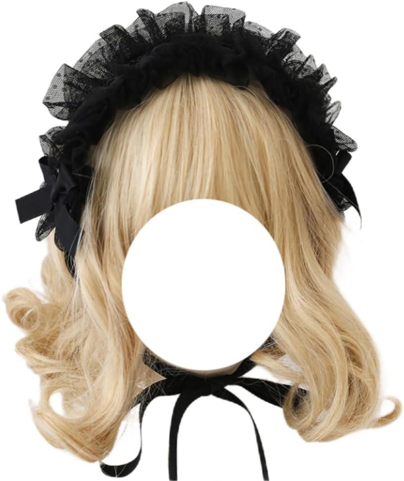 Lolita Accessories Lace Lolita Headband Hair Accessories Maid Headdress for Cosplay Party