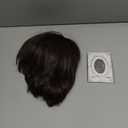 Short Mushroom Wig for Men-Synthetic 60s Bowl Cut Wigs for Anime Movie Music Costume Halloween Cosplay Party (Dark Brown)