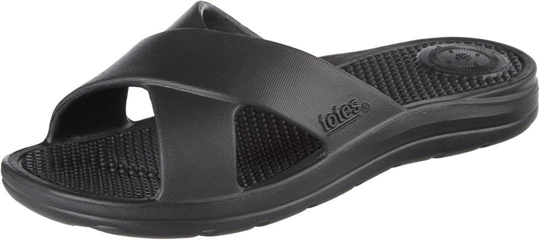 totes Totes Everywear Women's Cross Slide womens Slide
 Size 9