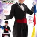 Rubies Magician Tailcoat Jacket for Kids, Boy's Medium (Black, M)