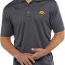Vantage Apparel NCAA Mens Men's Dark Gray Collegiate Premium Moisture Wicking Icon Polo Size SM
