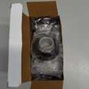 8PCS Heavy-Duty Stainless Steel & Rubber Wall-Mounted Door Stoppers – Black & Gray Universal Door Bumpers for Wall Protection – Easy Install Anti-Slam Stopper (2.25” x 1”)