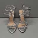 sexytag Diamante Heels Butterfly Wrap Around Strap Fantasy Rhinestone Sparkly Stiletto Heel Sandals, Size 7