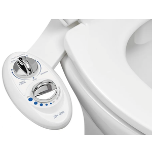 LUXE Bidet NEO 185 - Dual Nozzle, Self-Cleaning, Non-Electric Bidet Attachment for Toilet Seat, Adjustable Water Pressure, Rear & Feminine Wash (White)