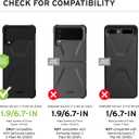 URBAN ARMOR GEAR UAG Designed for Samsung Galaxy Z Flip 4 Case 2022 Blue Mallard Civilian Sleek Ultra-Thin Shock-Absorbent Protective Cover