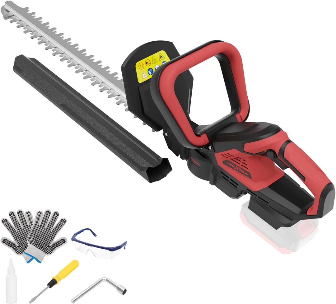 Hedge Trimmer for MWK M18 18v Battery, 22'' Dual-Action Blade and 3/5'' Cutting Capacity,1600RPM& Safety Lock (Battery Not Included)