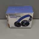 AILIHEN C8 Kids Headphones Wired, On-Ear Headphones with Microphone and Volume Control Foldable Corded Stereo 3.5mm Headset for School Teens Smartphones Chromebook Laptop Tablets Travel (Black Blue) (Medium)