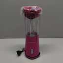 Hamilton Beach Portable Blender for Shakes and Smoothies, 14 Oz BPA Free Travel Cup & Lid, Durable Stainless Steel Blades, Personal Smoothie Blender, Raspberry, 51131G