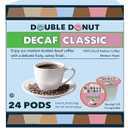 Double Donut Medium Roast Decaf Coffee Pods, Classic, for Keurig K-Cup Machines, 24 Single-Serve Capsules per Box, Best By: 10/28/2026