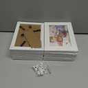 Giftgarden 12 Pack 3.5x5 Picture Frame White, 3.5 by 5 Photo Frames Bulk for Desktop Display or Wall Mount