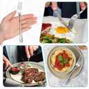 200 Pcs Metal Dinner Forks Bulk Set 7.08 Inches Stainless Steel Forks Silverware Flatware Mirror Polished for Restaurant Home Kitchen Dishwasher Safe