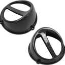 Motorcycle Air Scoop Cover, Motorcycle Engine Cooling Fan Cover Air Scoop Carbon Fiber Replacement for GY6 152QMI 157QMJ