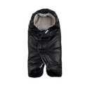 7AM Baby Car Seat Blanket - Multifunctional Car Seat Cover for Toddlers, Winter Stroller & Swaddle Blanket, Micro-Fleece & Plush Lined Warm Carseat Cover | (Black Quilted, Small 0-6M)