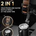 DYLEN Cup Holder Phone Holder for Car, 2 in 1 Cup Holder Phone Mount with Adjustable Base, Long-Arm Supports 360 Rotation, Car Phone Holder Compatible with All Phones| Anti-Slip&No Shake Design