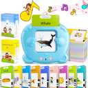 Talking Flash Cards for Toddler 1-6 Year Olds, Learning Montessori Toys with 510 Sight Words, Pocket Speech for Toddlers Therapy Toys, Children's Sensory Preschool Learning Educational Birthday Gifts