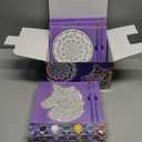 Dan&Darci Stepping Stones Painting Kit for Kids - Outdoor Crafts - Paint 5 Garden Stone - Unicorn Craft Kits for Boys, Girls Ages 6-12 - Easter Gifts for Boy, Girl Age 6, 7, 8, 9, 10 + Year Old