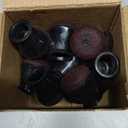 Chair Leg Floor Protectors for Hardwood Floors Felt Furniture Pads Silicone Caps Anti-Scratch Reduce Noise Round 16 Pack Black Round Small Fit 1/2" to 3/4" (14-19mm)