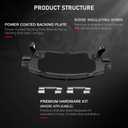 cciyu D1169 D883 Ceramic Front Rear Brake Pads For Buick Enclave/Rainier,For Chevy SSR/Trailblazer/Traverse/Trailblazer EXT,For GMC Acadia/Envoy,For GMC Envoy XL,For Isuzu Ascender,For Saturn Outlook
